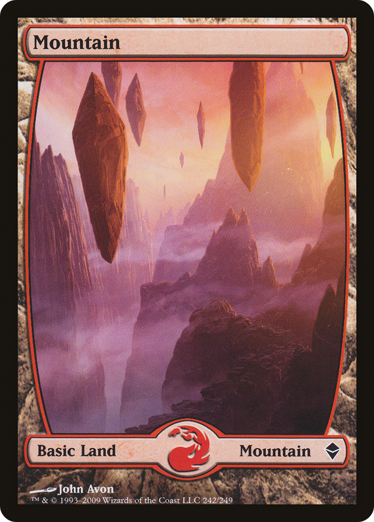 Image of Mountain (242) - Full Art (ZEN-242) - Zendikar