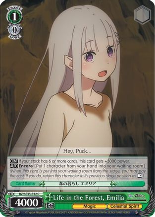 Image of Life in the Forest, Emilia (RZ/SE35-E32 C) - Re:ZERO: The Frozen Bond