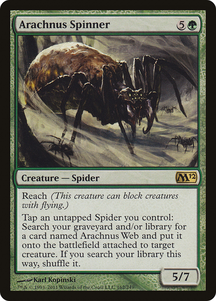 Image of Arachnus Spinner (M12-162) - Magic 2012 Foil