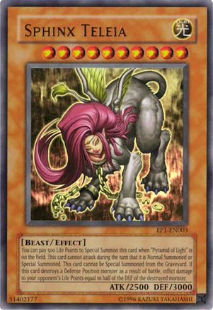 Image of Sphinx Teleia (EP1-EN003) - Yu-Gi-Oh! Movie Exclusive Pack Limited