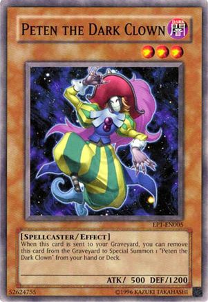 Image of Peten the Dark Clown (EP1-EN005) - Yu-Gi-Oh! Movie Exclusive Pack Limited