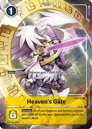 Image of Heaven's Gate - ST3-13 (Tamer's Evolution Box) (ST3-13) - Starter Deck 03: Heaven's Yellow Foil