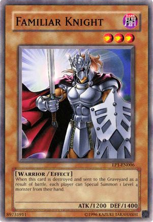 Image of Familiar Knight (EP1-EN006) - Yu-Gi-Oh! Movie Exclusive Pack Limited
