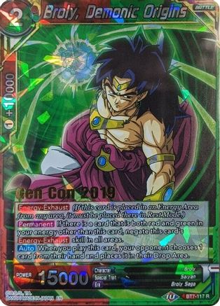 Image of Broly, Demonic Origins (Gen Con 2019) (BT7-117) - Promotion Cards