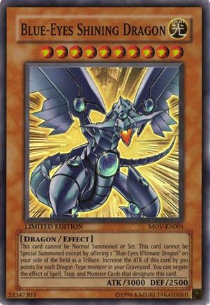 Image of Blue-Eyes Shining Dragon (MOV-EN001) - Yu-Gi-Oh! The Movie Promo Set Limited