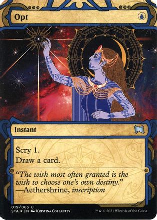 Image of Opt (Foil Etched) (STA-019) - Strixhaven Mystical Archive (Borderless) Foil
