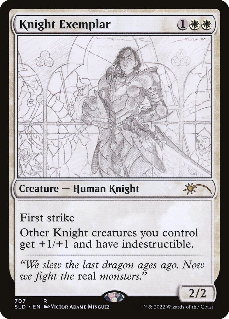 Image of Knight Exemplar (707) (SLD-707) - Secret Lair Drop Foil
