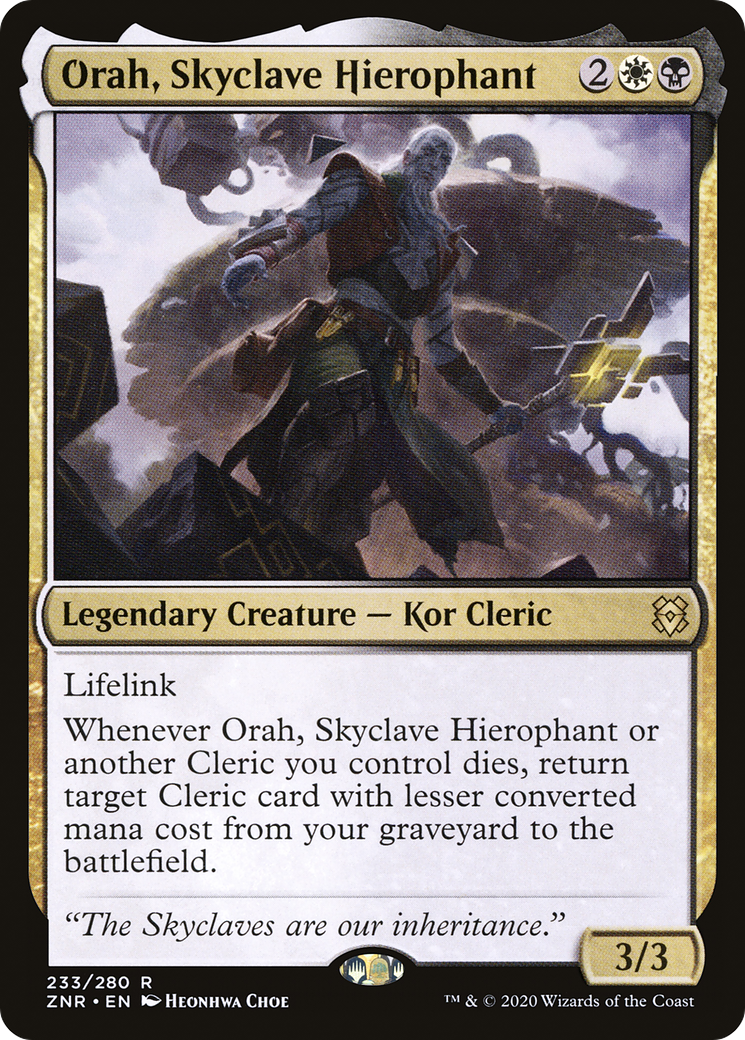 Image of Orah, Skyclave Hierophant (ZNR-233) - Zendikar Rising Foil