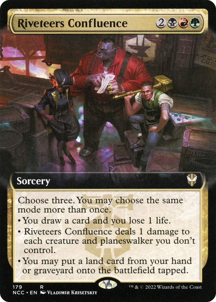 Image of Riveteers Confluence (Extended Art) (NCC-179) - New Capenna Commander: (Extended Art)