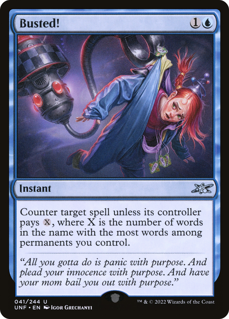 Image of Busted! (UNF-041) - Unfinity Foil