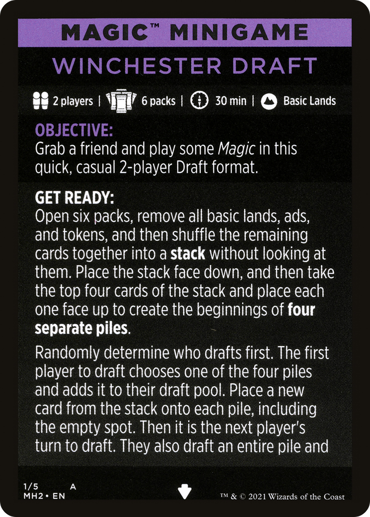 Image of Winchester Draft // Winchester Draft (cont'd) (MMH2-001) - Modern Horizons 2 Minigames