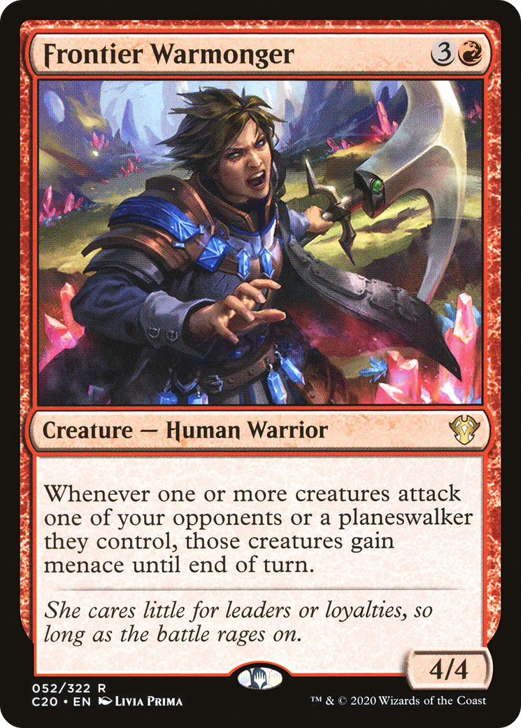 Image of Frontier Warmonger (C20-052) - Commander 2020
