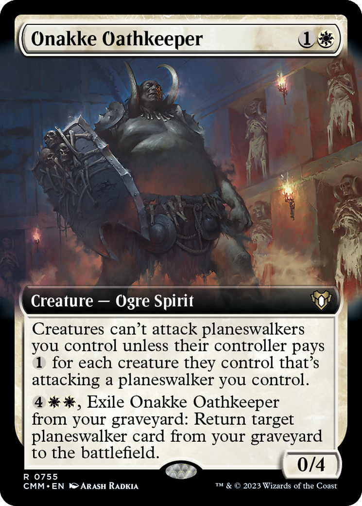 Image of Onakke Oathkeeper (Extended Art) (CMM-755) - Commander Masters: (Extended Art) Foil