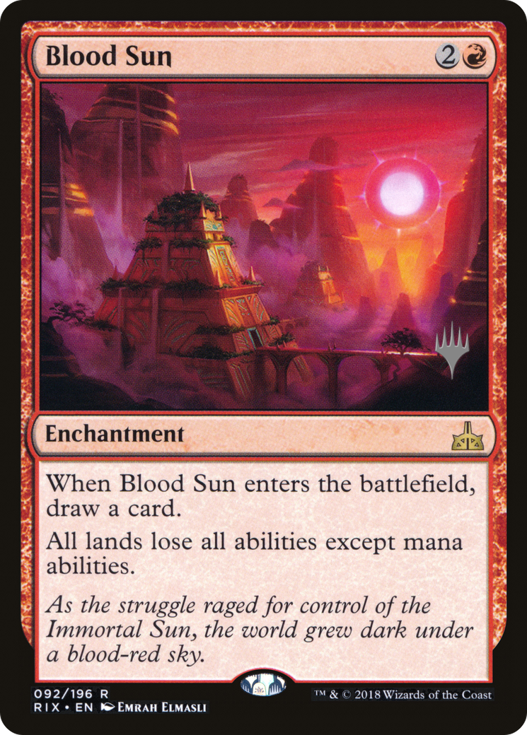 Image of Blood Sun (PPM20-092) - Rivals of Ixalan Promos Foil