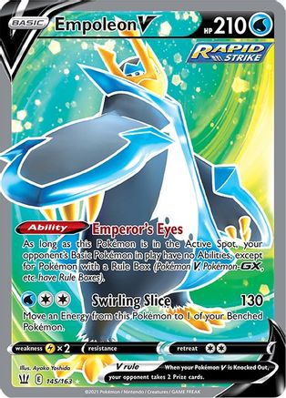 Image of Empoleon V (Full Art) 145/163  - Holofoil SWSH05 Battle Styles - Ultra Rare