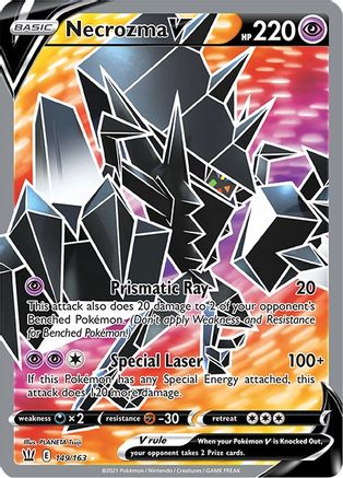 Image of Necrozma V (Full Art) 149/163  - Holofoil SWSH05 Battle Styles - Ultra Rare