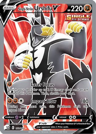 Image of Single Strike Urshifu V (Full Art) 150/163  - Holofoil SWSH05 Battle Styles - Ultra Rare