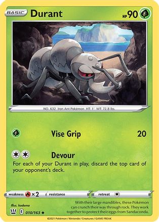 Image of Durant 010/163  SWSH05 Battle Styles - Uncommon