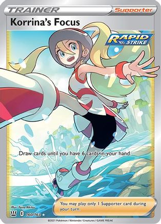 Image of Korrina's Focus (Full Art) 160/163  - Holofoil SWSH05 Battle Styles - Ultra Rare