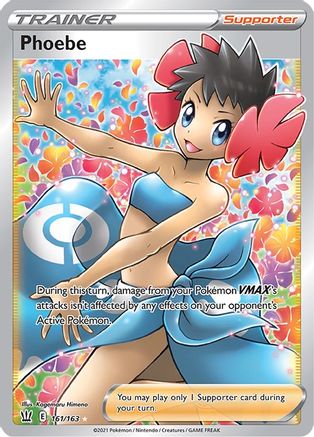 Image of Phoebe (Full Art) 161/163  - Holofoil SWSH05 Battle Styles - Ultra Rare