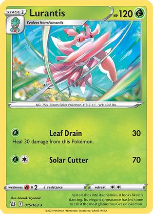Image of Lurantis 015/163  - Reverse Holofoil SWSH05 Battle Styles - Rare