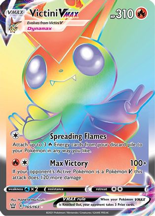 Image of Victini VMAX (Secret) 165/163  - Holofoil SWSH05 Battle Styles - Secret Rare