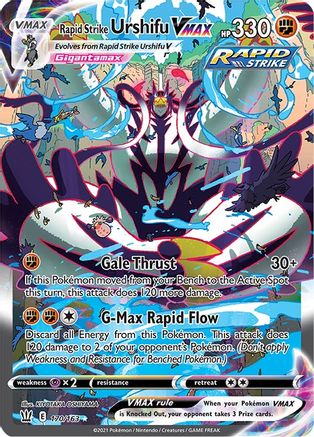Image of Rapid Strike Urshifu VMAX (Alternate Art Secret) 170/163  - Holofoil SWSH05 Battle Styles - Secret Rare