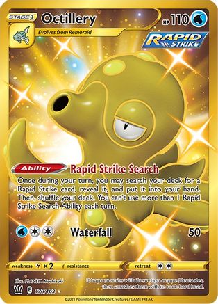 Image of Octillery (Secret) 178/163  - Holofoil SWSH05 Battle Styles - Secret Rare