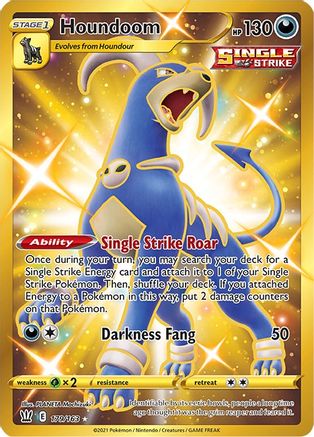 Image of Houndoom (Secret) 179/163  - Holofoil SWSH05 Battle Styles - Secret Rare