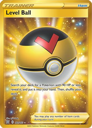 Image of Level Ball (Secret) 181/163  - Holofoil SWSH05 Battle Styles - Secret Rare