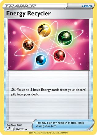Image of Energy Recycler 124/163  - Reverse Holofoil SWSH05 Battle Styles - Uncommon