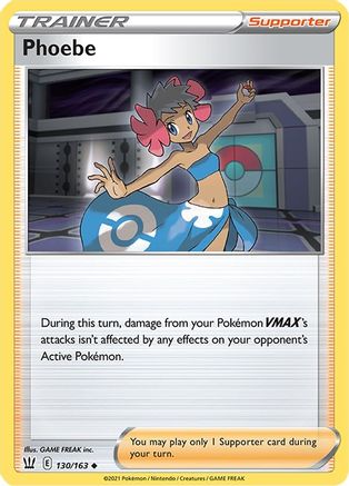 Image of Phoebe 130/163  SWSH05 Battle Styles - Uncommon