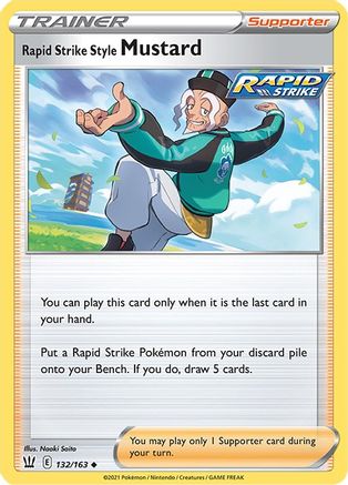 Image of Rapid Strike Style Mustard 132/163  SWSH05 Battle Styles - Uncommon