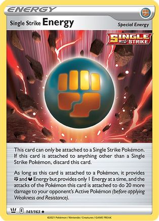 Image of Single Strike Energy 141/163  SWSH05 Battle Styles - Uncommon