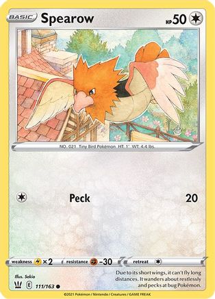 Image of Spearow 111/163  SWSH05 Battle Styles - Common