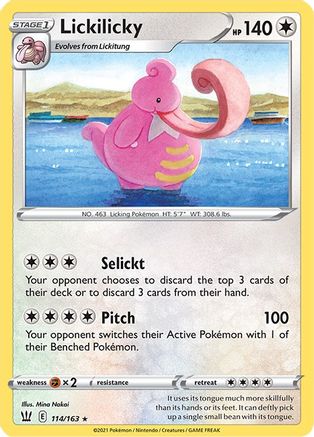 Image of Lickilicky 114/163  SWSH05 Battle Styles - Rare
