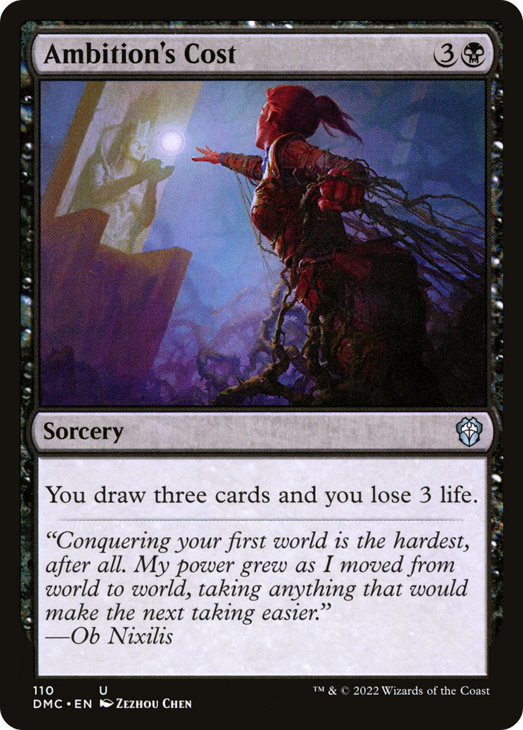 Image of Ambition's Cost (DMC-110) - Dominaria United Commander