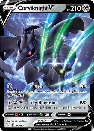 Image of Corviknight V 109/163  - Holofoil SWSH05 Battle Styles - Ultra Rare
