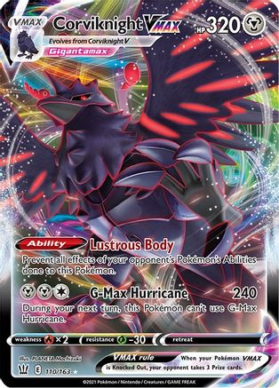 Image of Corviknight VMAX 110/163  - Holofoil SWSH05 Battle Styles - Ultra Rare