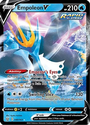 Image of Empoleon V 040/163  - Holofoil SWSH05 Battle Styles - Ultra Rare