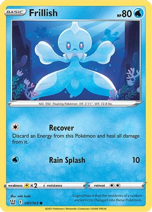 Image of Frillish 041/163  SWSH05 Battle Styles - Common