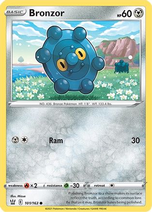 Image of Bronzor 101/163  SWSH05 Battle Styles - Common