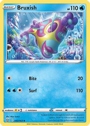 Image of Bruxish 043/163  SWSH05 Battle Styles - Uncommon