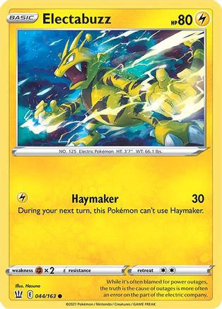 Image of Electabuzz 044/163  SWSH05 Battle Styles - Common