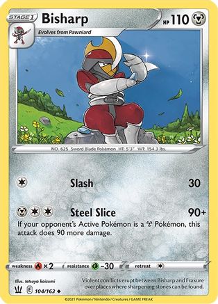 Image of Bisharp 104/163  SWSH05 Battle Styles - Uncommon