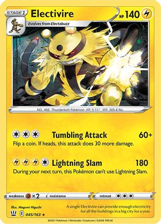 Image of Electivire 045/163  - Reverse Holofoil SWSH05 Battle Styles - Rare