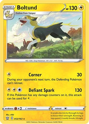 Image of Boltund 053/163  - Reverse Holofoil SWSH05 Battle Styles - Rare