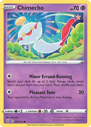 Image of Chimecho 059/163  SWSH05 Battle Styles - Common