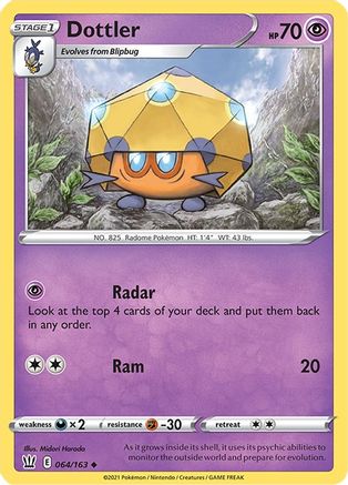 Image of Dottler 064/163  SWSH05 Battle Styles - Uncommon