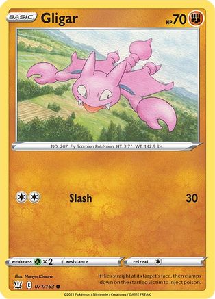 Image of Gligar 071/163  SWSH05 Battle Styles - Common